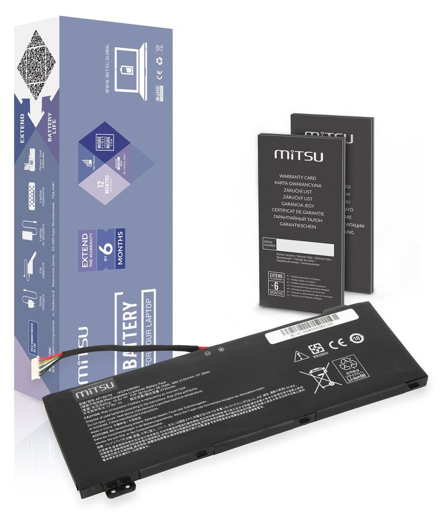AP18E7M Akku für Acer AN515-54 AN517-51 Produktbild 