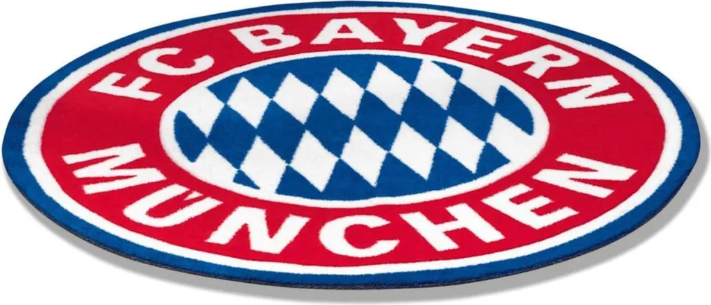 Tapis de sol rond FC Bayern München - Décoration chambre footballeur 1m