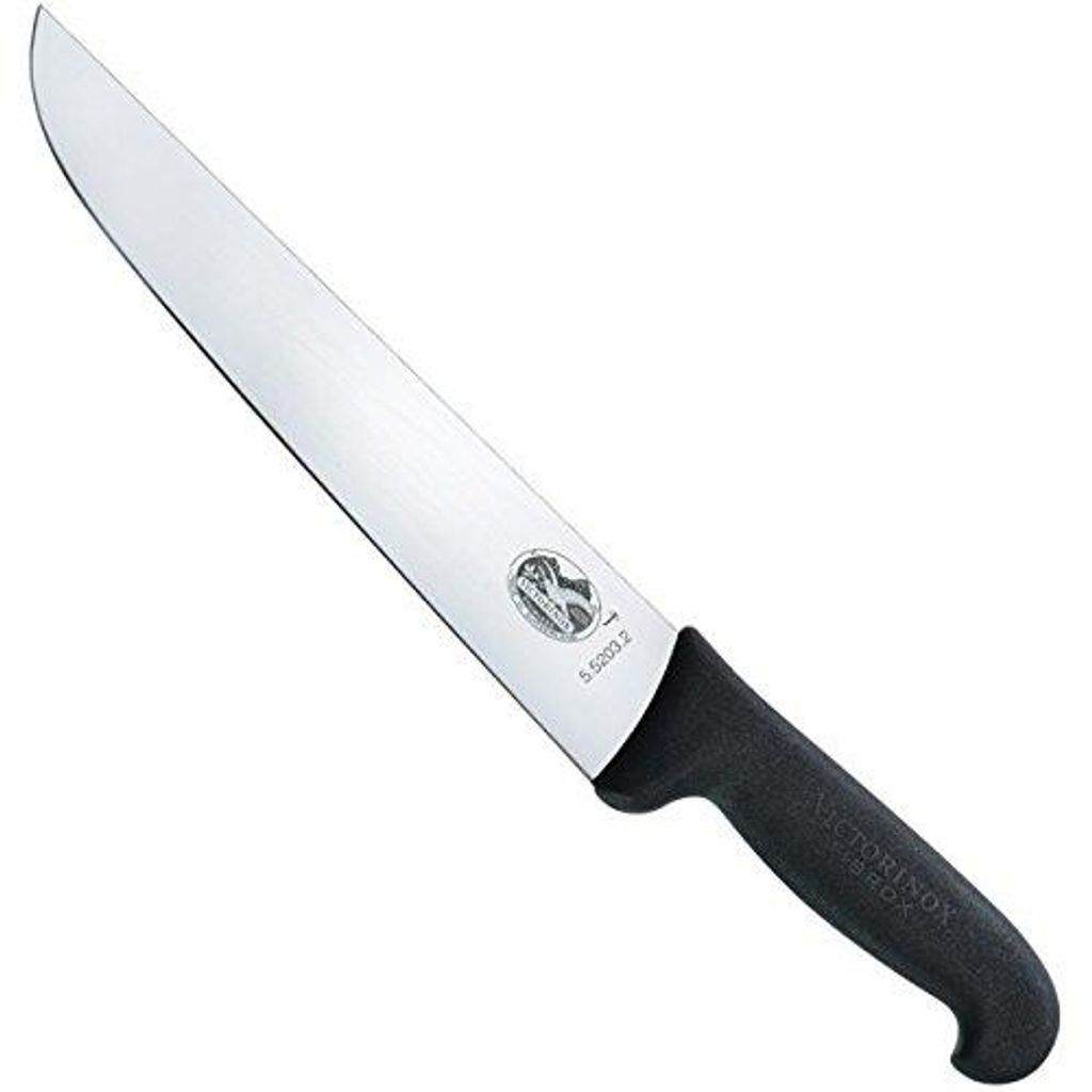 Fibrox, Schlacht- und Bankmesser, 23cm, gerade, schwarz Produktbild 