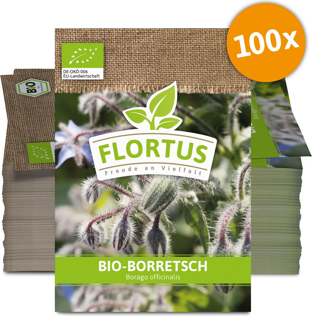Borretsch (100 Tütchen) | Borretschsamen von FLORTUS