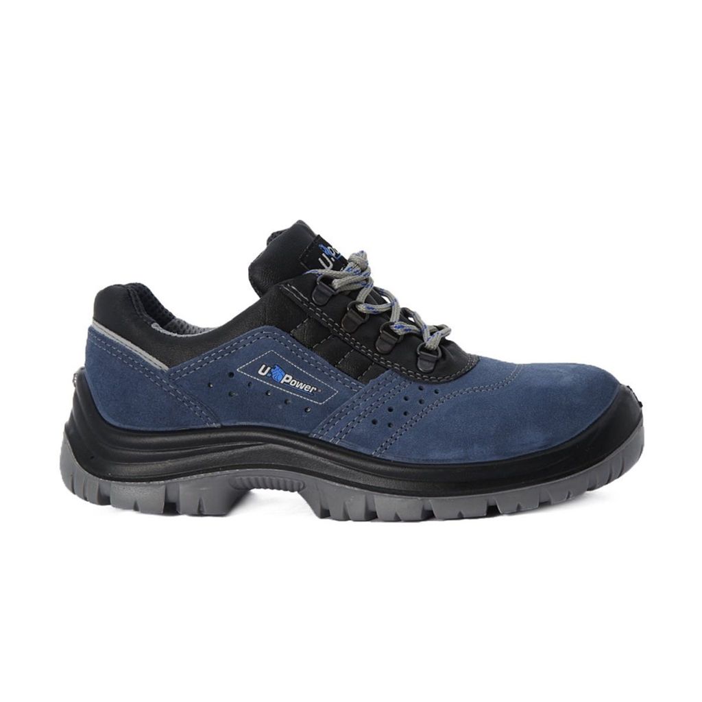 Sicherheitsschuh Boss Gr.43 blau/schwarz Leder S1P SRC Produktbild 