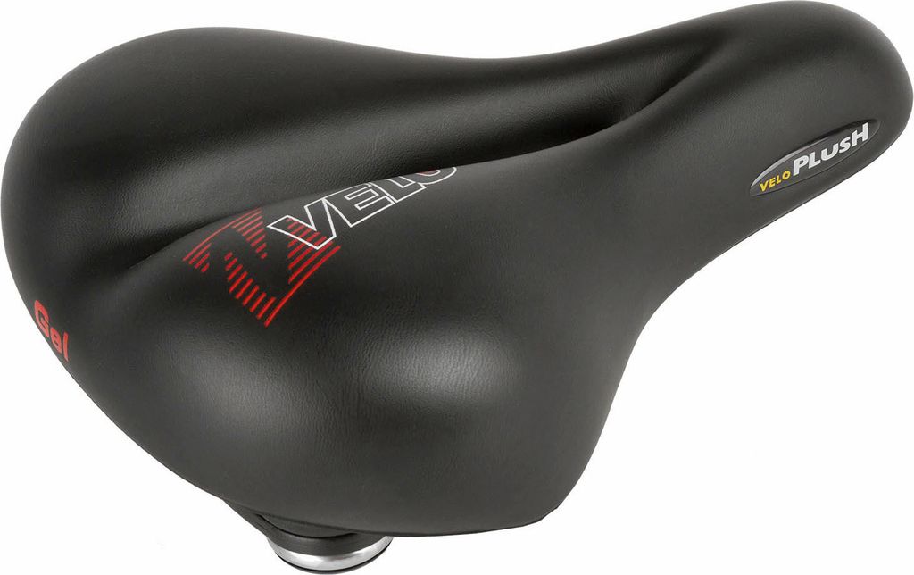 Velo Fahrradsattel „Plush Gel Elasto“, Schwarz, 275 x 213 Produktbild 