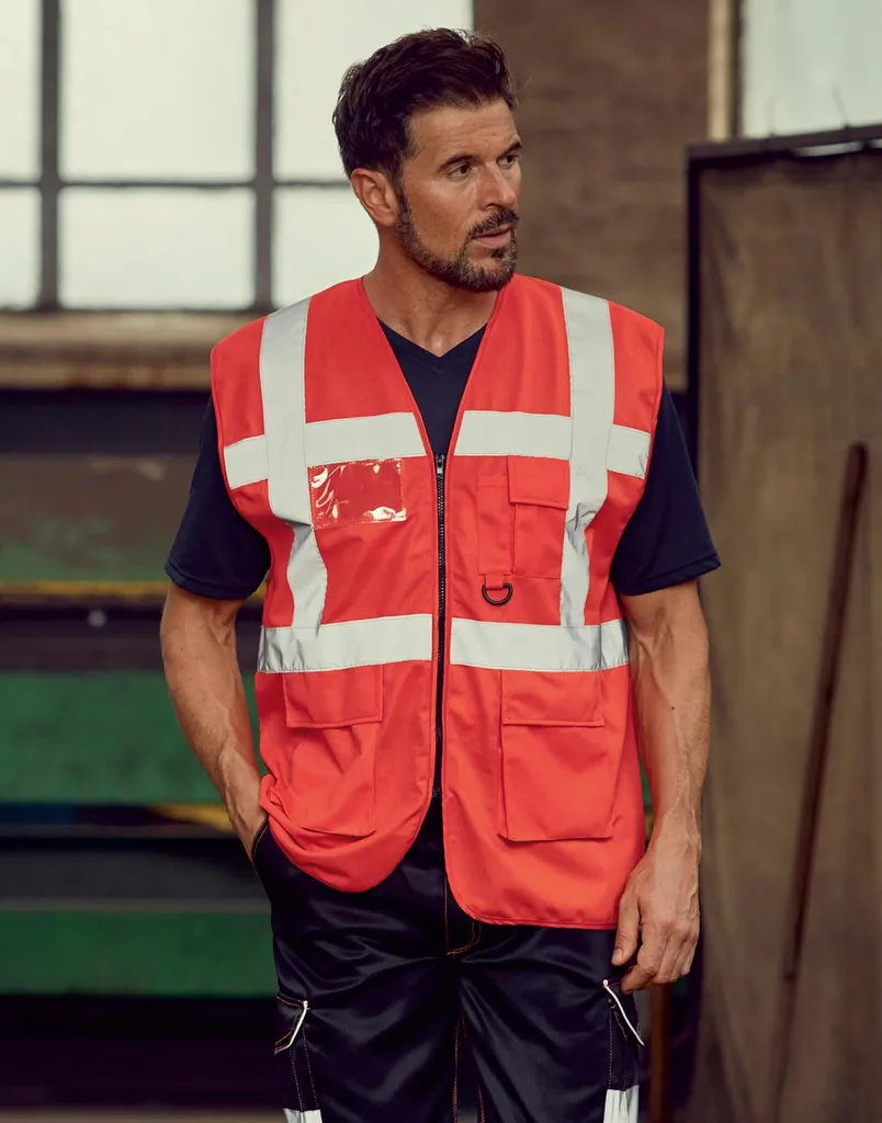 Executive Vest YOKO HVW801 Arancione M | Il Gilet Multitasche Definitivo - 3