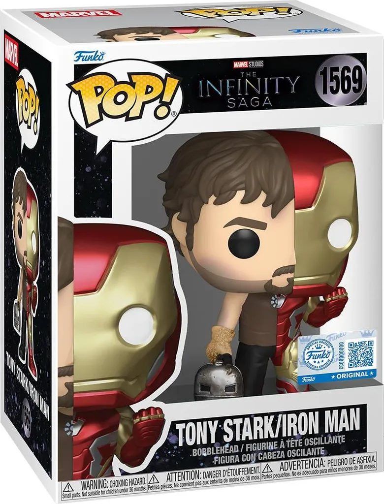 Funko POP Marvel Split Iron Man Tony Stark - Figurine de Collection 1234