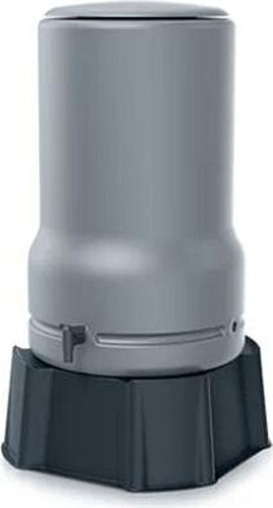 Regentonne grau BASIC 110 Liter inkl. Sockel und Hahn Produktbild 