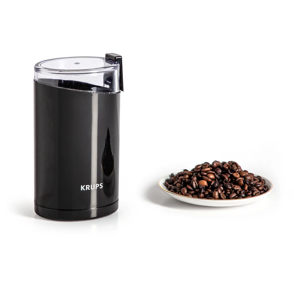 Macinacaffè Krups F203 Nero: Preserva l'Aroma Originale dei Chicchi