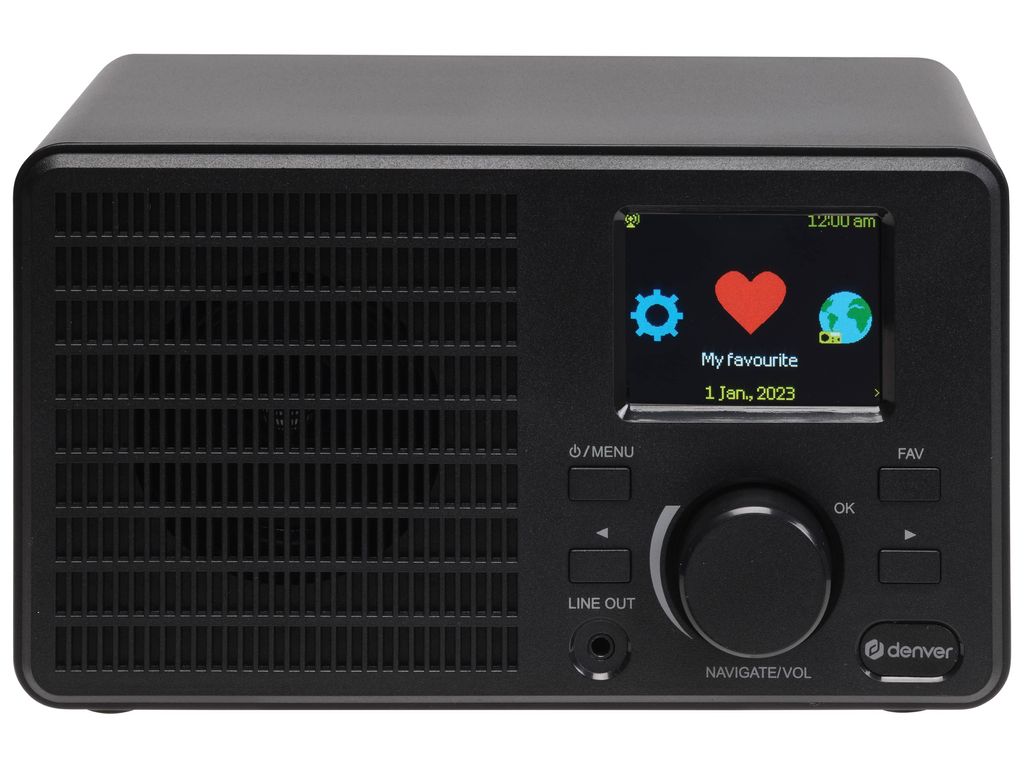 DENVER Internetradio IR-122, Bluetooth, schwarz Produktbild 