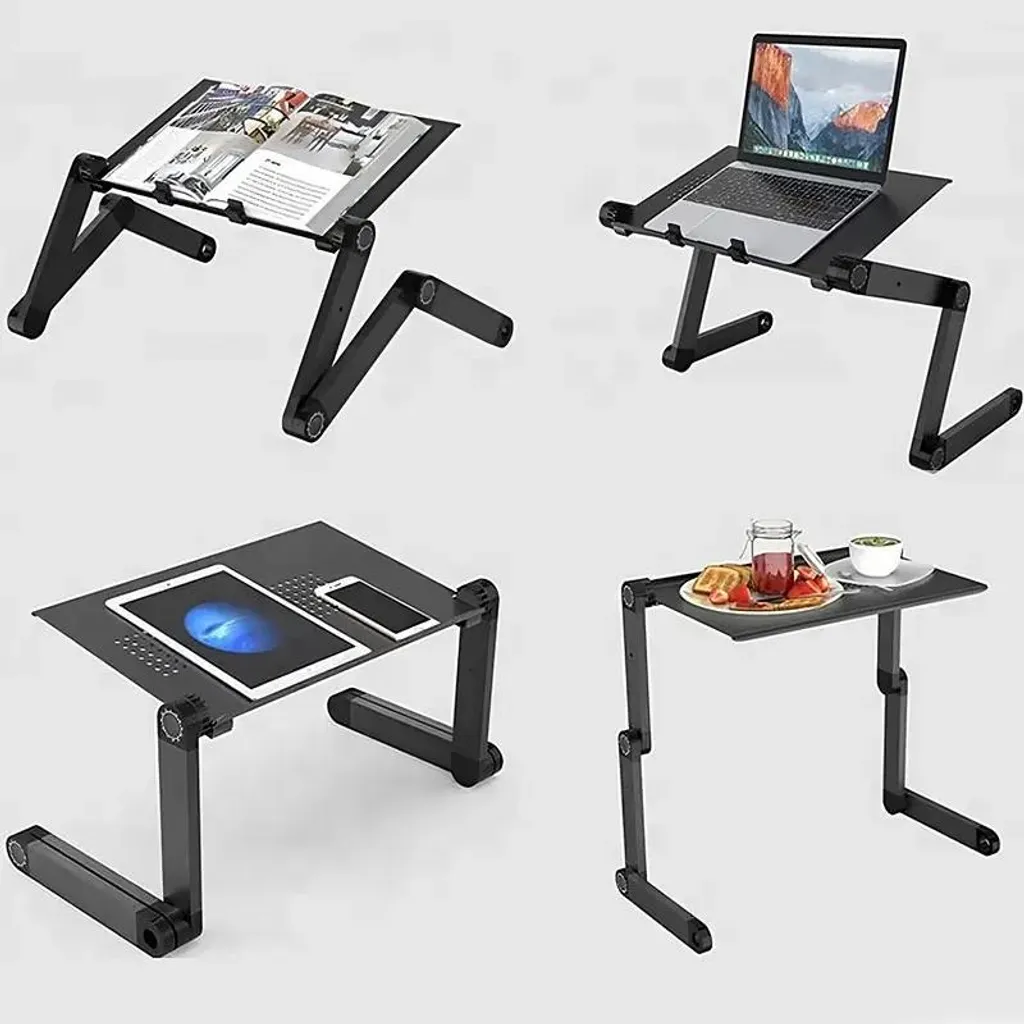 Nobel Table d'ordinateur portable réglable et support pliable inclinable