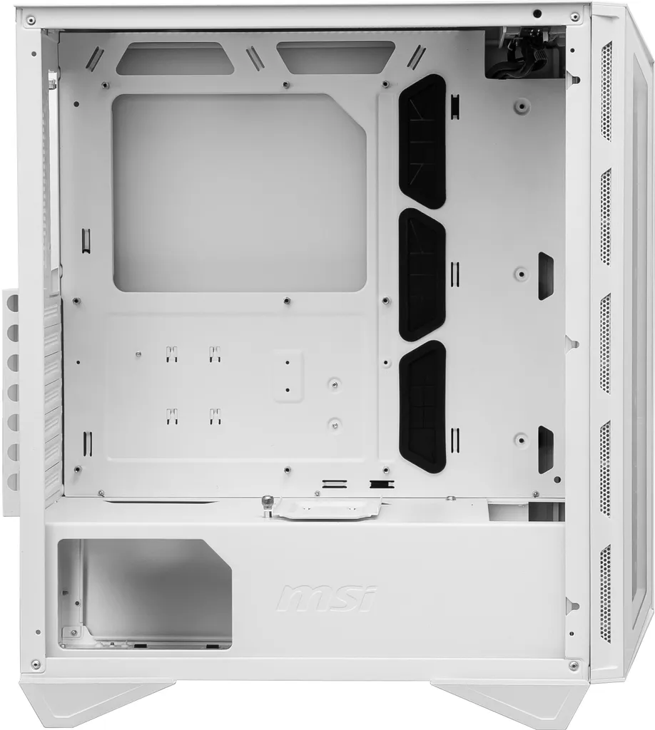 Boîtier MSI MPG GUNGNIR 110R WHITE avec Façade Verre Trempé et USB Type-C - 9