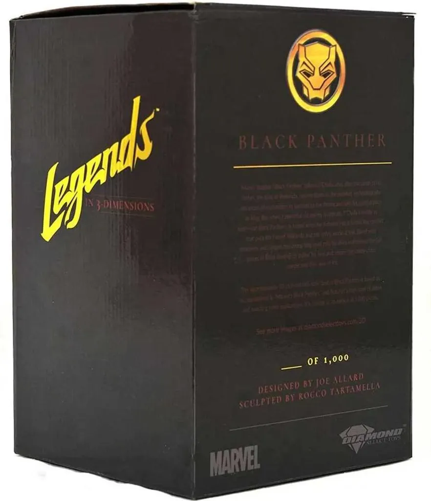 Statue Buste Black Panther Marvel 25cm - Objet de Décoration Collector