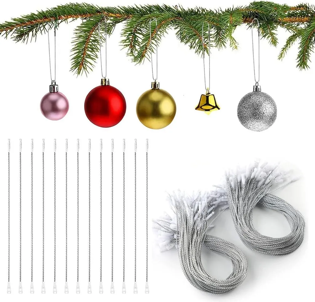 Occasione Natale: 200 Ganci Surflyee Argento - Addobbi Senza Stress