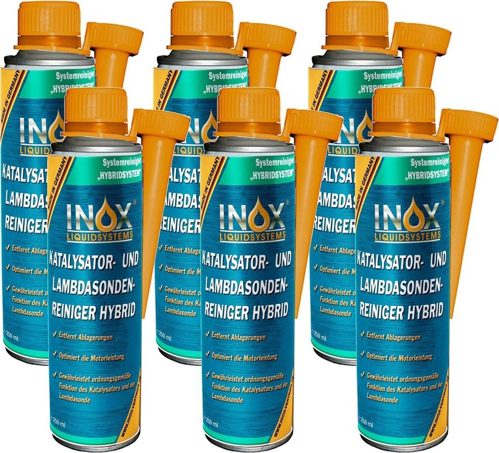 INOX Katalysator & Lambdasondenreiniger Hybrid 6x250ml Katalysatorreiniger