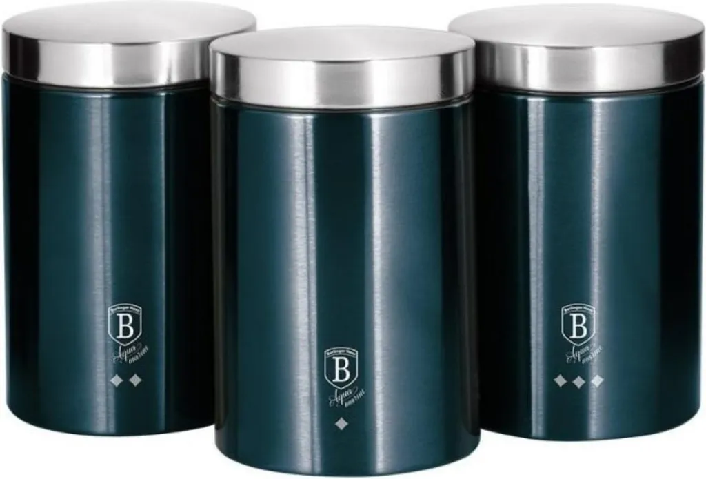 Rangement Cuisine Chic : Pack de 3 Boîtes Berlinger Haus Marine BH-6271