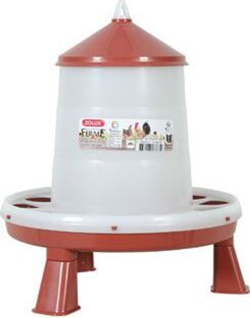 Krmítko pro drůbež SILO stojící 2kg červená Zolux Obrázek produktu 