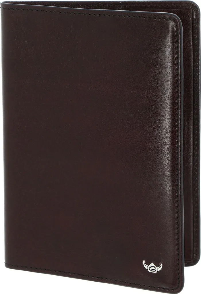 Étui RFID Protect Golden Head Colorado en Cuir de Vachette Bordeaux