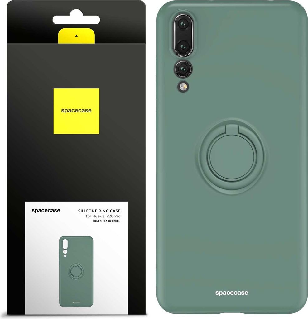 Spacecase Silikon Ring Huawei P20 Pro dunkelgrün