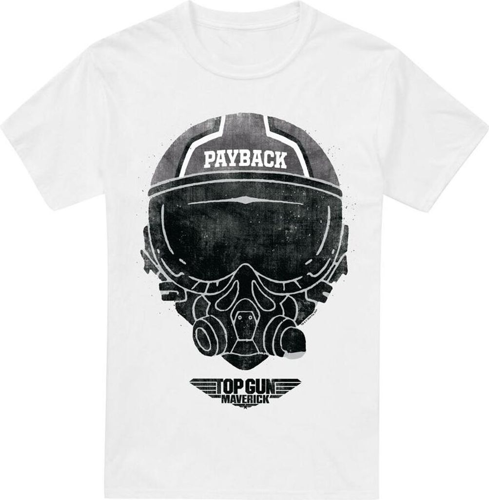 Top Gun - "Payback" T-Shirt für Herren TV6854 (XXL) (Weiß)