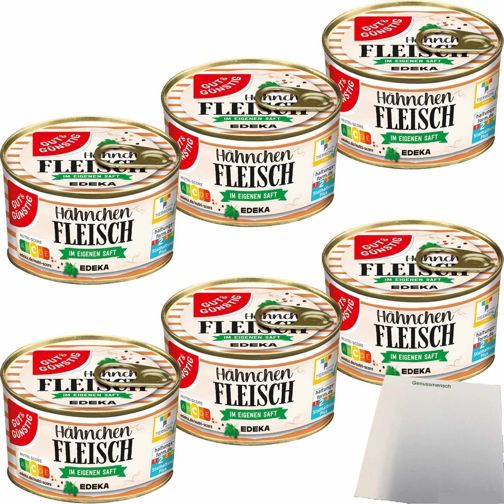 G&G Hähnchenfleisch im eigenen Saft 6er Pack (6x300g Dose) Produktbild 