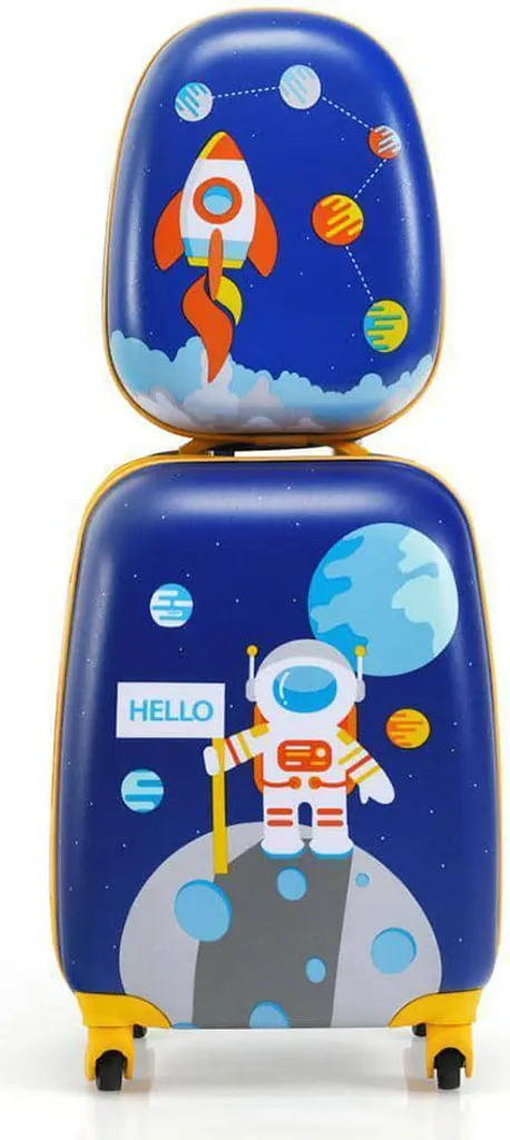 Valigia per Bambini Set 2 Pezzi Costway BN10002: Viaggia con Stile