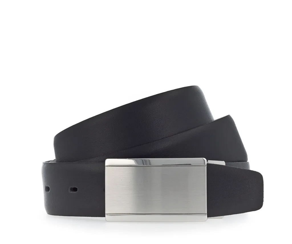 Offerta Cintura Vanzetti Pelle Nera 35mm Business W90