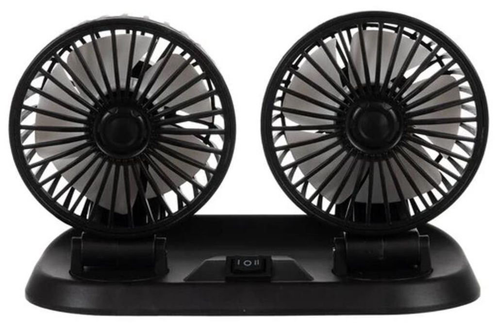 Xtrobb 23222 Doppelter Autolüfter, schwarz Produktbild 