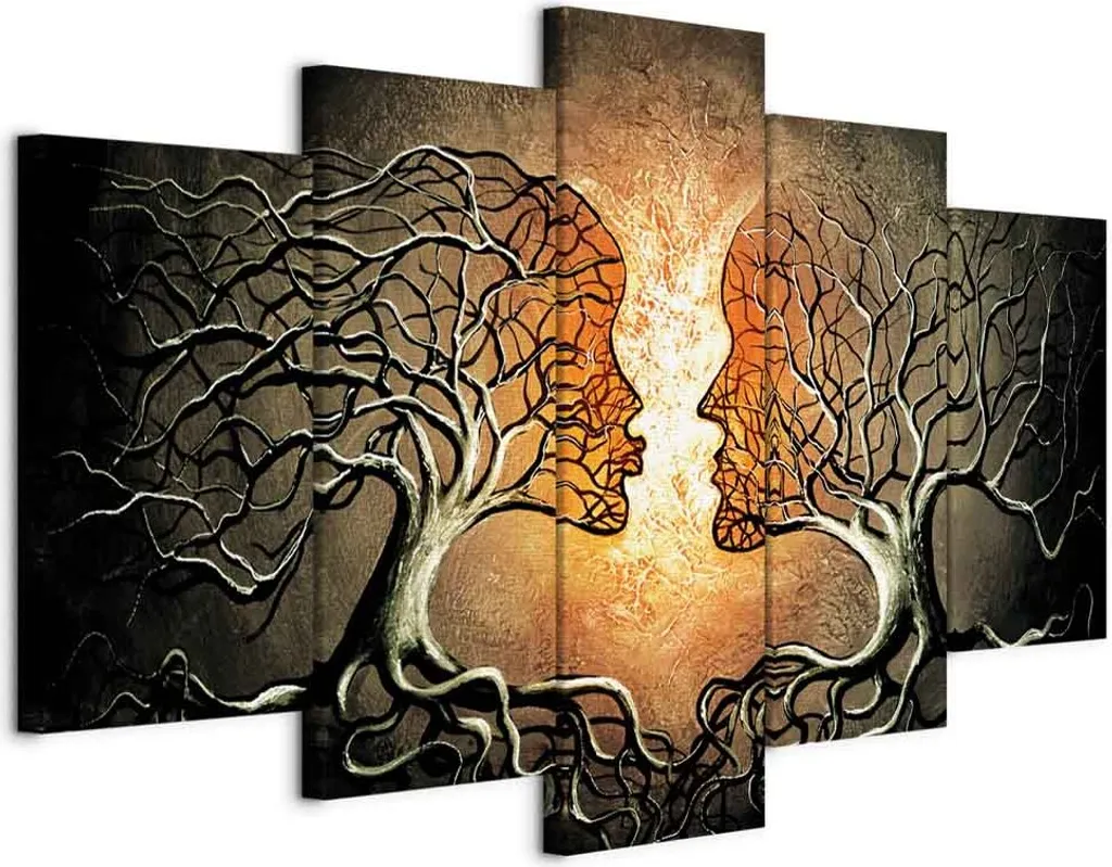 Decorare Parete con Quadro 200x100 Love Entanglement | Pratico TNT