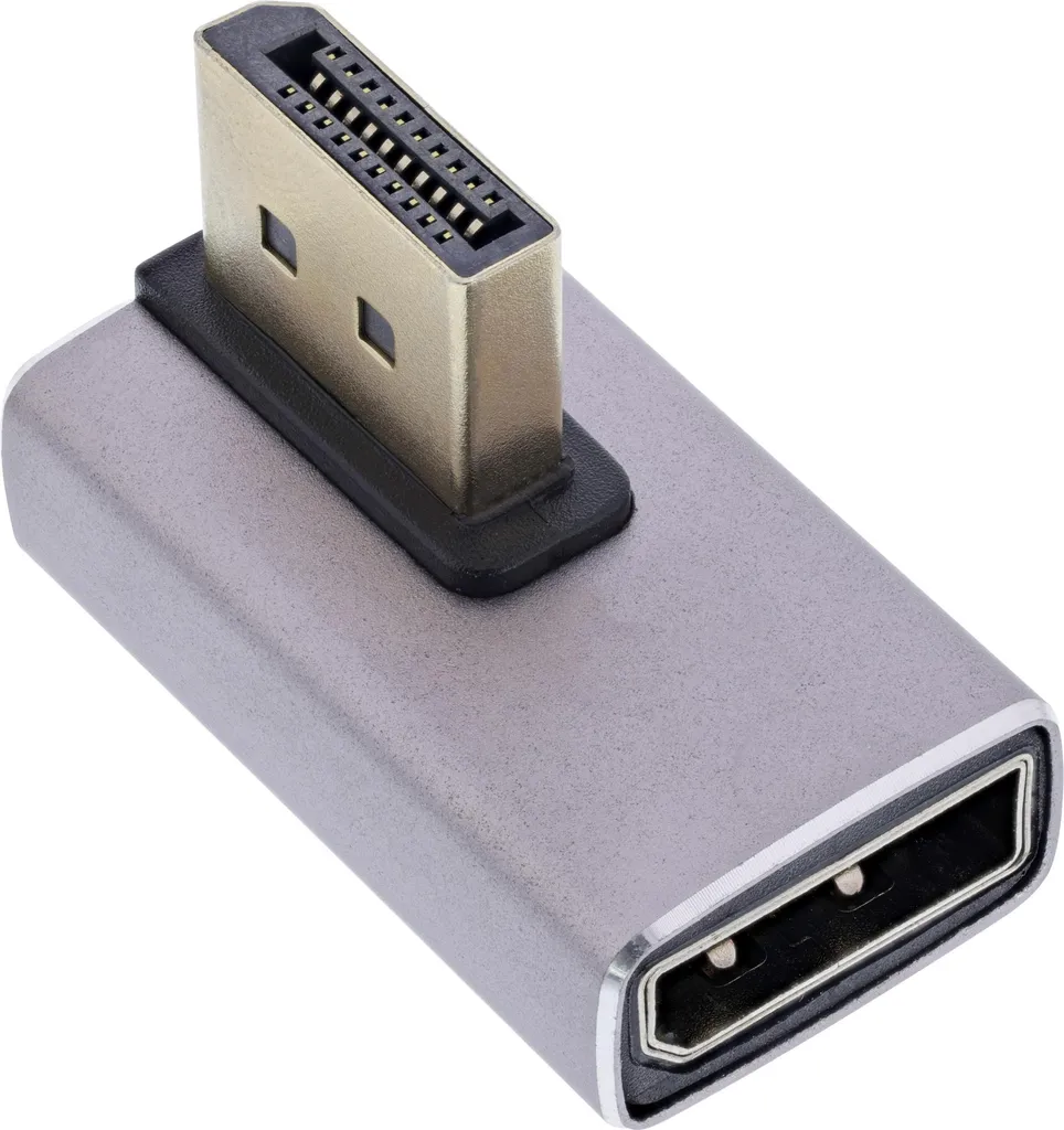 Connecteur DisplayPort 1.4 Coudé pour Montage Mural Ecran PC et TV 8K