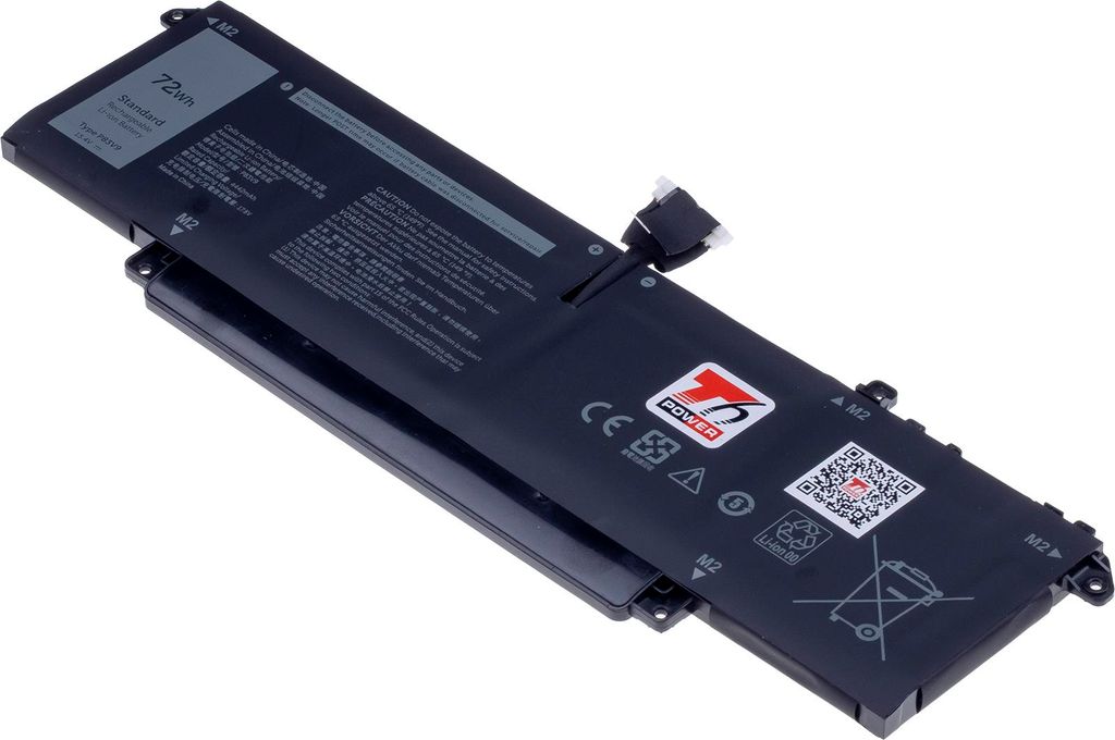 T6 Power Akku für Dell Precision 5480, Li-Poly, 15,4 V, 4670 mAh (72 Wh), schwarz