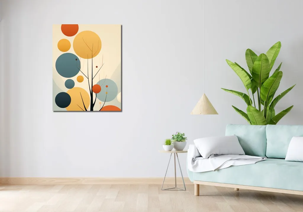 Quadro 70x90 Armonia dei Colori Autunnali | Tela Moderna per Soggiorno - 2
