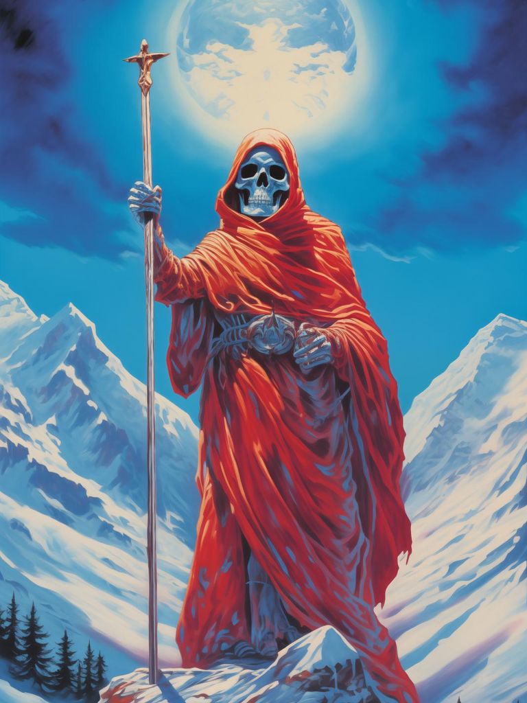 Poster 60x80cm Wächter des Bergmondes