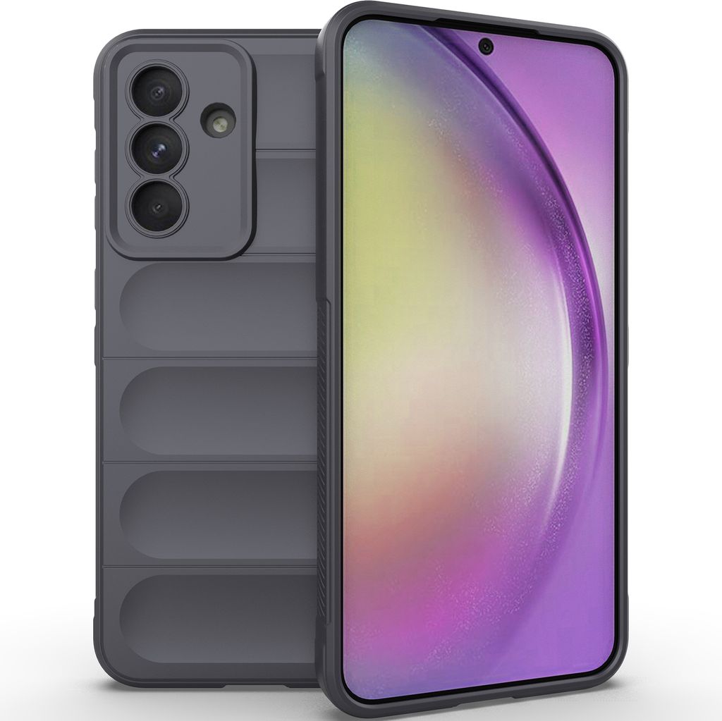 Handyhülle für Samsung Galaxy A56 / A36 Weich TPU Silikon Stossfest Anti-rutsch Hülle Dunkelgrau