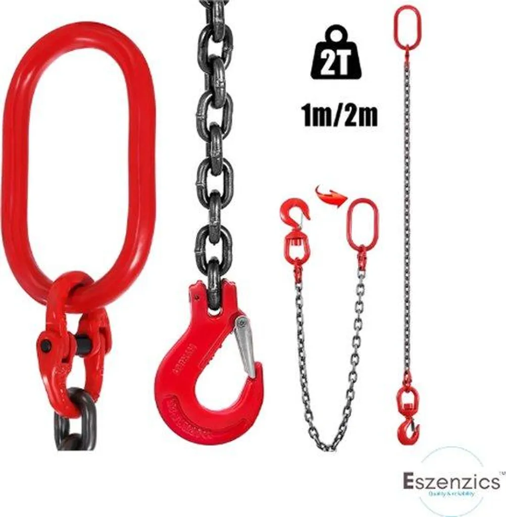 Chaîne antivol vélo en acier tressé 8mm de 2m de long avec crochet