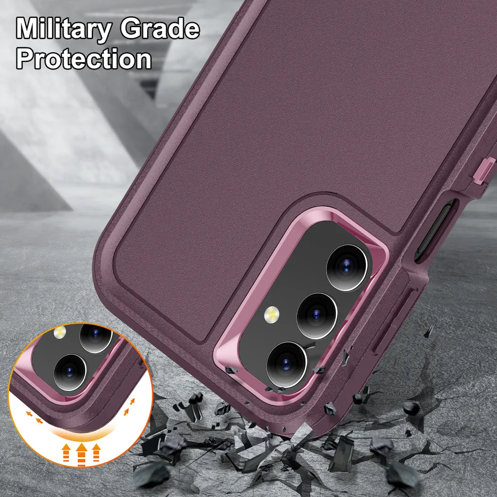 Custodia per Samsung Galaxy A15 5G/4G, custodia protettiva in silicone TPU a fantasia con supporto ad anello Viola