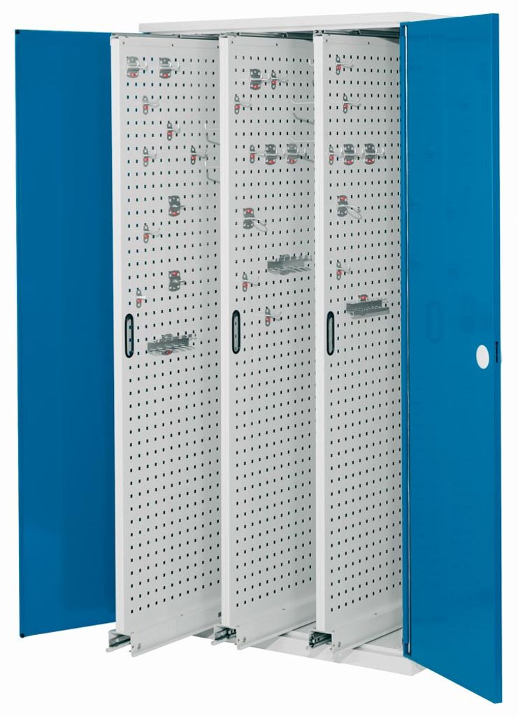 Kappes RasterPlan Vertikalschränke 1950x1000x600mm Modell 85 Doppelwandtüren enzianblau