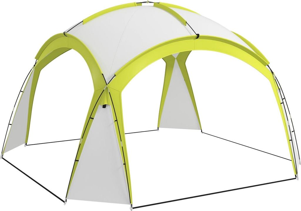 Event Shelter 3,5 x 3,5m Pavillon mit Haken Tür Wasserabweisend winterfest Gartenpavillon Partyzelt Sonnenschutz für Camping, Garten Festivals Gr...