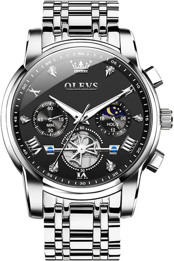Cronografo Uomo Acciaio Inox Impermeabile - Orologio Business di Classe