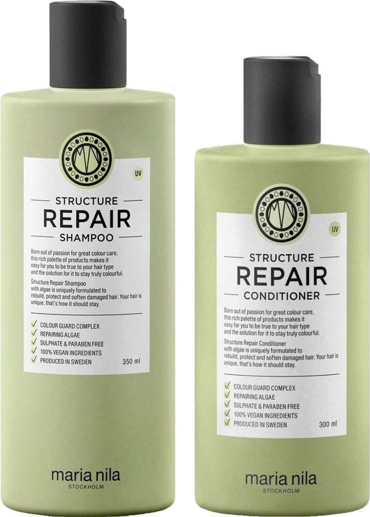 Maria Nila Structure Repair Set - Shampoo 350 ml + Conditioner 300 ml