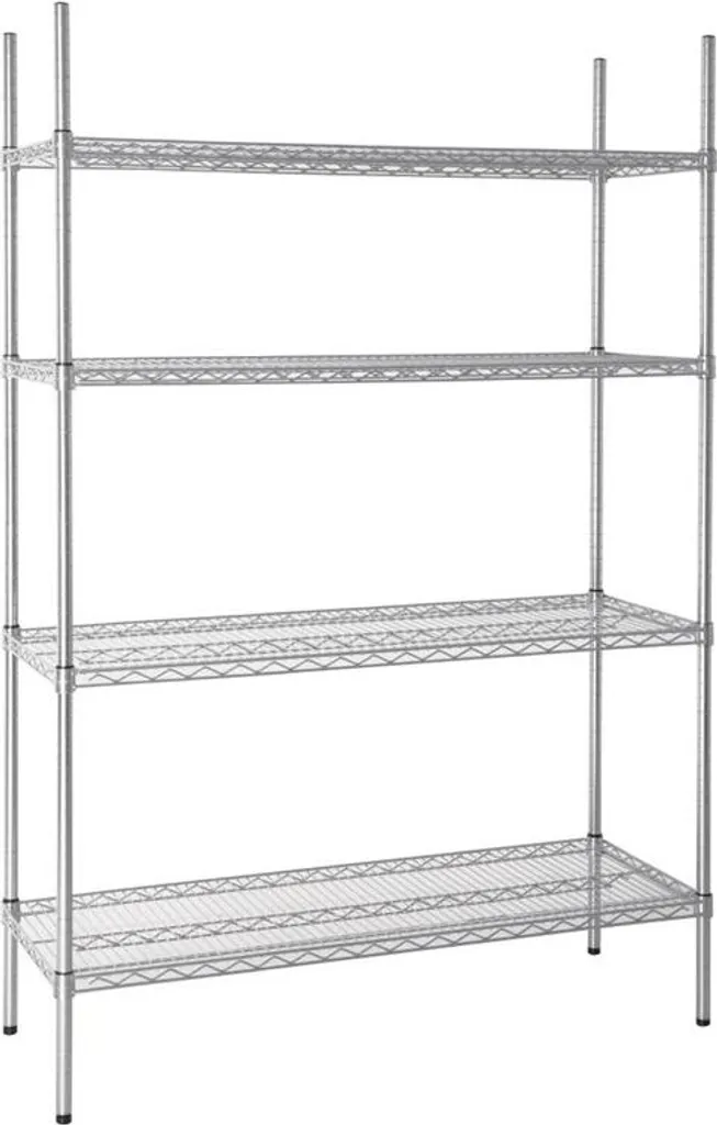 Étagère Vogue en fil d'acier réglable 1220x1853x460mm pour stockage