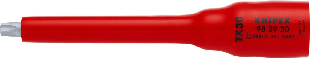 KNIPEX 98 29 30 Bussola 3/8" per TX30 123 mm