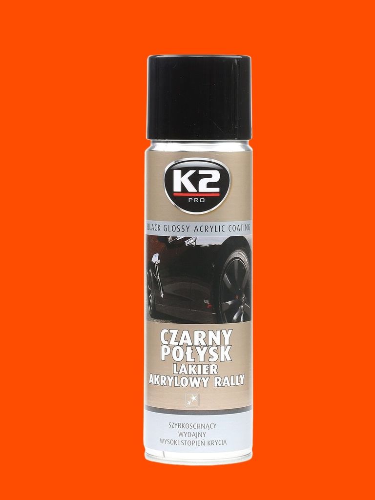 Laque acrylique, noir brillant, 500 ml Image du produit 