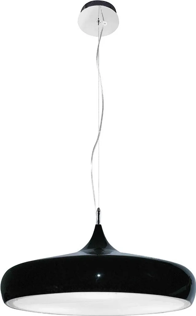 Lumenzy Bonfire Lampe suspendue en métal noir mat, style vintage chic