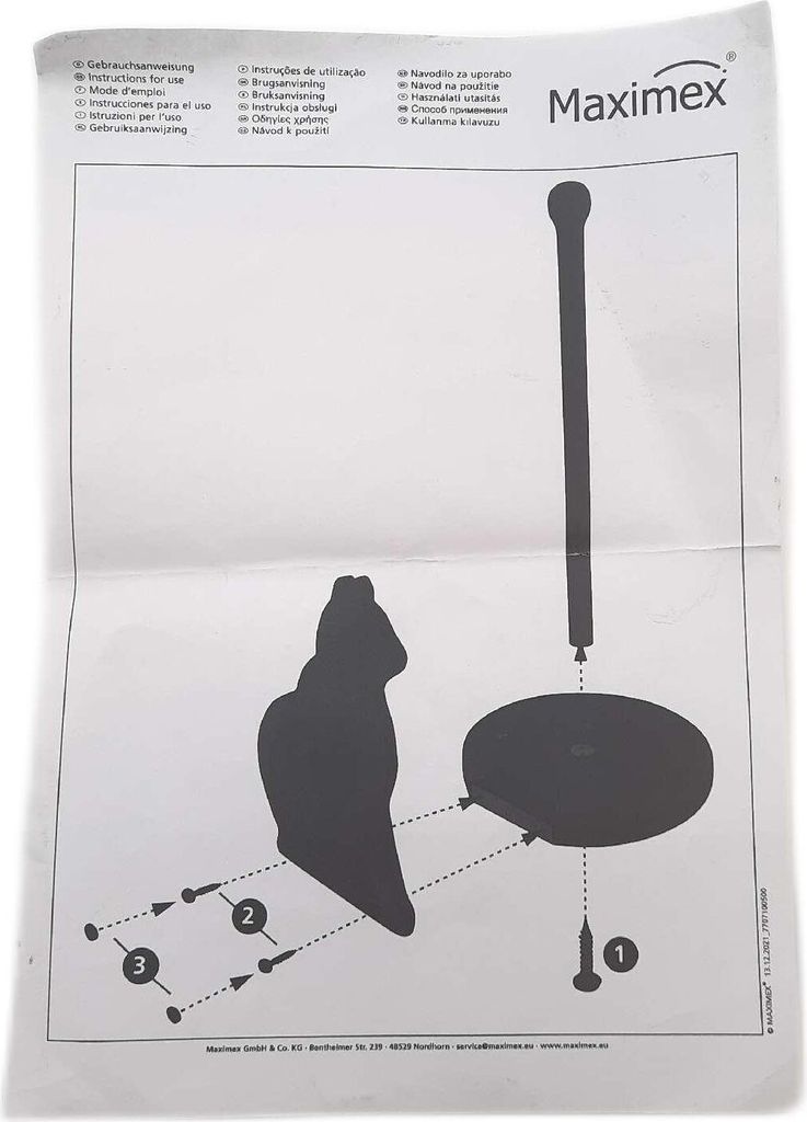 Küchenrollenhalter Katze schwarz, Höhe 30 cm Produktbild 13