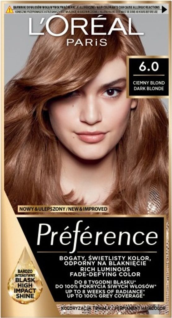 L'Oreal Paris Preference Farba do włosów 6.0 Dark Blonde