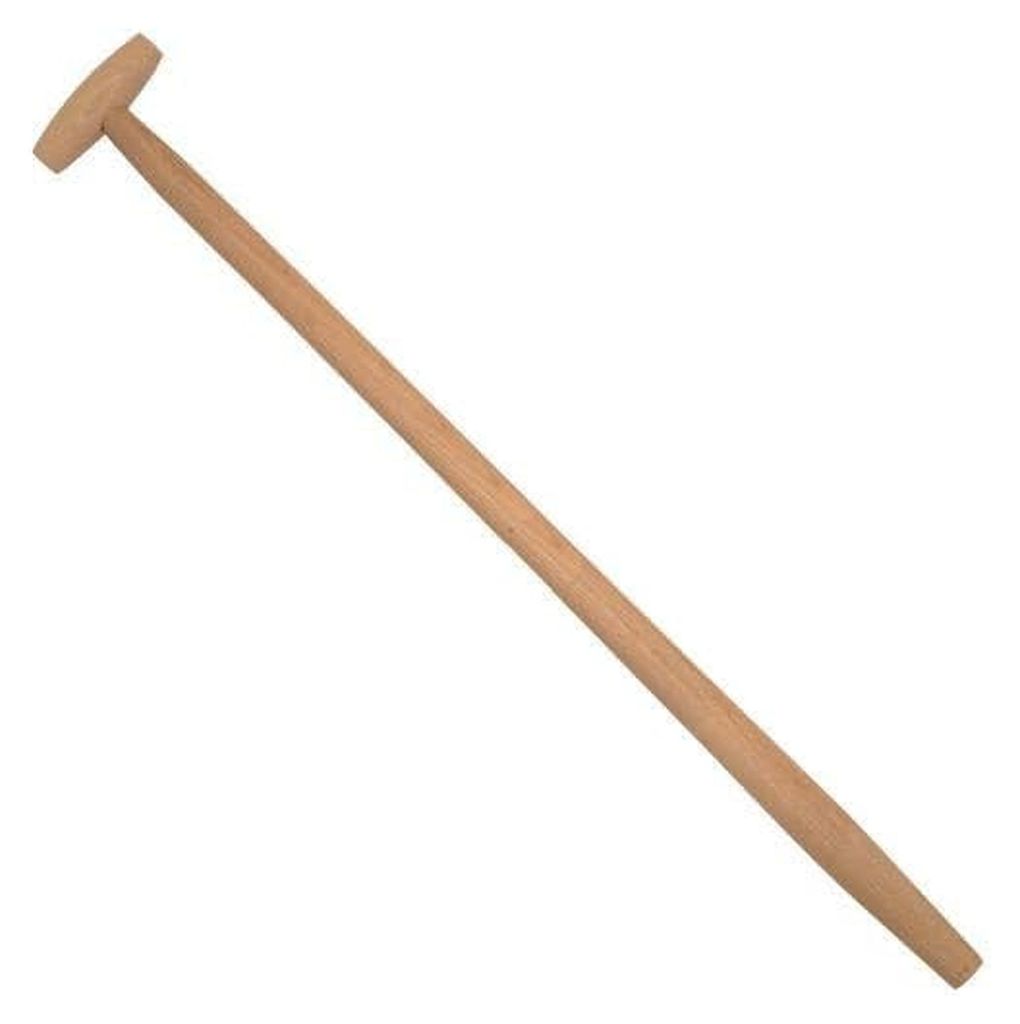 5x Spatenstiel Grabegabel Holzstiel T-Griff Ø 38 mm 100 cm