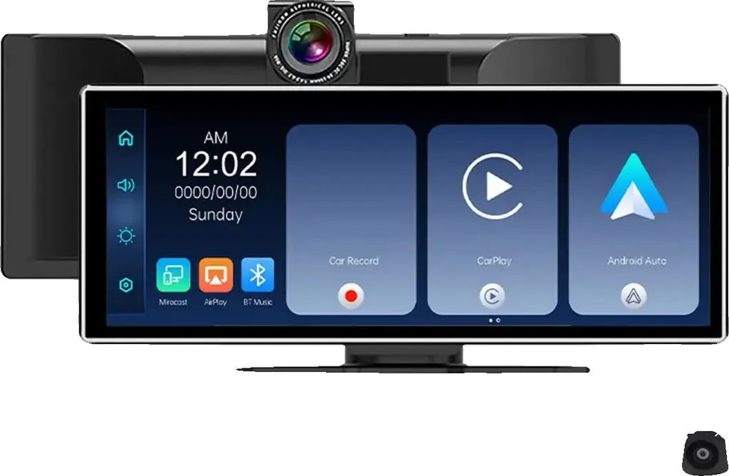 Dashcam voiture 4K avec rétroviseur OLED tactile et caméra de recul
