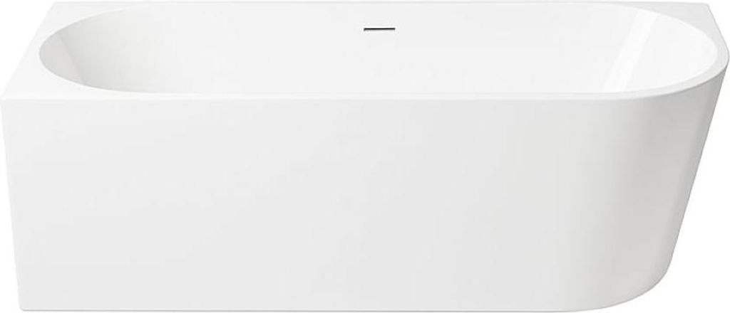 Belvit Badewanne halbfreistehend & freistehend aus Acryl – Eckbadewanne oder oval, Links, Mittig & Rechts, 180x80 - 170x78 cm, mit Ablaufgarnitur