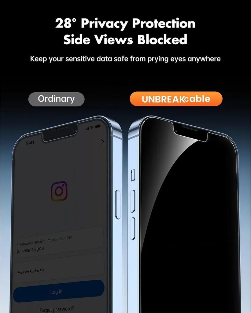 Stop aux Regards Indiscrets sur iPhone 13 Pro - Verre Trempé 2 Pack