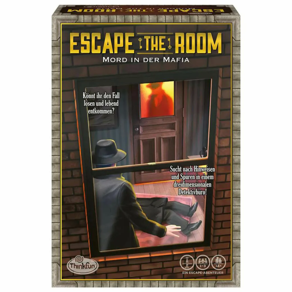 Escape the Room Mordre dans la mafia Thinkfun avec Enigmes et Roue