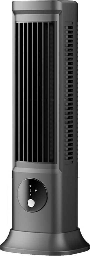 Desktop-Klimaanlage-Kühlventilator, 3 Geschwindigkeiten, wiederaufladbar über USB, verstellbar, tragbar, flügellos, horizontal, vertikal, Luftk...