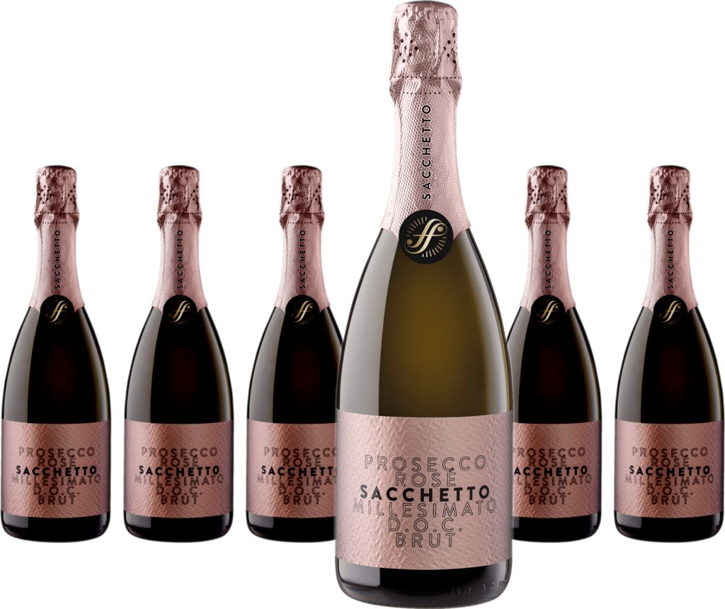 6 x Sacchetto Rosé Brut Prosecco DOC